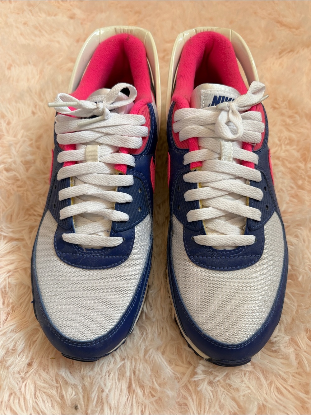 Nike Women’s White Navy Pink Retro Running Sneakers